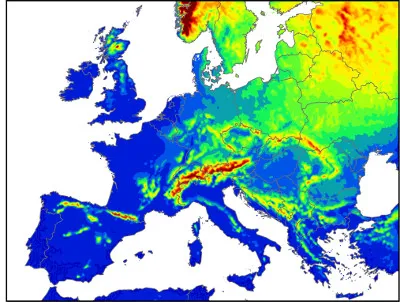 Icing map for Europe